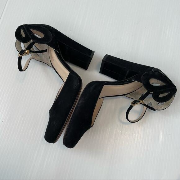 Guilhermina Posy cutwork strappy ankle strap heels Anthropologie feminine size 6 - Picture 5 of 10